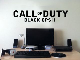 Call of Duty Black Ops 2 Wall Sticker PS3 xbox360 Vinyl Decal Fan Art
