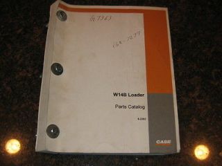 CASE W14B WHEEL LOADER PARTS MANUAL CATALOG BOOK