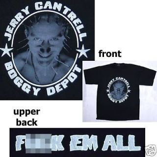 JERRY CANTRELL BOGGY DEPOT F**K EM HOOKED T SHIRT NEW X LARGE XL ALICE