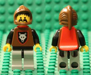 LEGO Castle WOLFPACK Wolf Man Knight Minifig Minifigure 6075 6086 6105