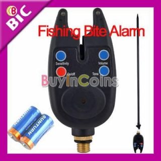 Carp Coarse Digital Fishing Rod Audio Bite Alarm LED Alert Adjust Tone