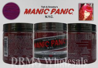 PANIC Classic Semi Permanent Hair Dye Color FUSCHIA SHOCK Pink 4 Oz
