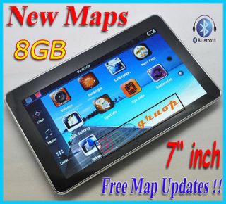 Bluetooth Car GPS Navigation /4 AV FM 8GB New Israel Map Free