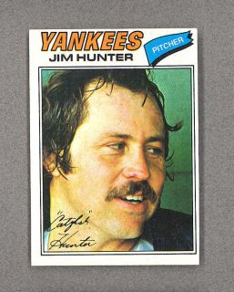 1977 Topps #280 Jim Catfish Hunter Yankees NM (OC) *7320