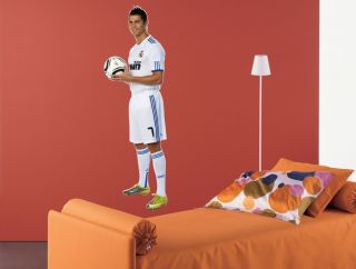 WALL STICKERS FOOTBALL Soccer Ronaldo Real Madrid Ball Wall Vinyl