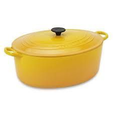 New In Box Le Creuset 5 qt Oval French Oven Dijon Yellow