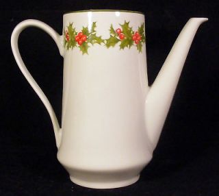 Schmidt HOLLY BERRIES 5 Cup Coffee Pot no Lid Holiday Christmas BRASIL