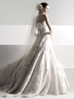 Oleg Cassini Wedding Dress Ivory/Champagn e color Size 6