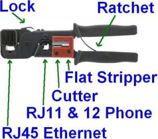 RJ45 RJ11 RJ12 Network Ethernet Cat6 5e Crimp/Crimper/Crimping Tool{ER