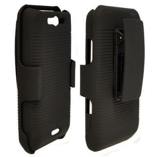 Shell Holster Belt Clip Cover Case+Stand for LG Viper LS840 4G LTE
