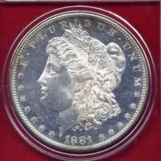 1881 S Morgan Silver Dollar DMPL BU GEM Mint State Uncirculated MS US