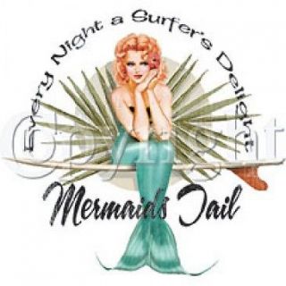 SLEEP TEE Mermaids Tail NEW OSFA To 4X Every Night Surfers Delight