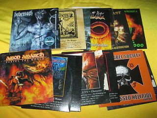 of 15 Heavy Metal Death Metal Promos and Compilation CDS   Some Rare