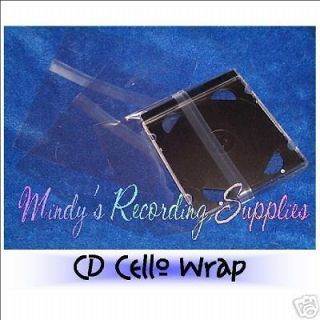 Resealable CD Cello Bag Wrap Bags 25 Pack Sleeves