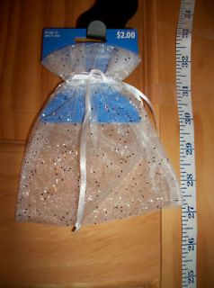 White Gift Bag NOC Wedding Holiday Party Favor Treat Sack WRAP Baggie