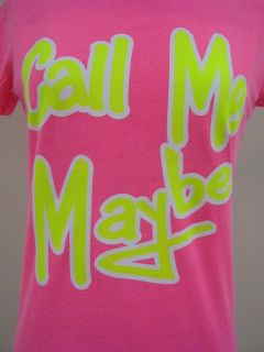CALL ME MAYBE CREW NECK T SHIRT CARLY RAE JEPSEN TOP S L XL 2XL