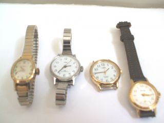 Timex Indiglo WR30M Wristwatch With 3 Others For Spare Repair