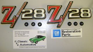 Z28 Emblem Fender Pair 68 69 Camaro **In Stock**GM Restoration Part