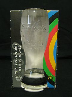 Newly listed Coca Cola, LONDON OLYMPIC GAMES 2012, a 340ml glass cup