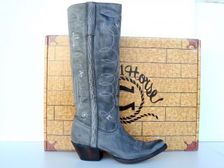 Lucchese Charlie 1 Horse Gray Mesquite Womens Ride Boot