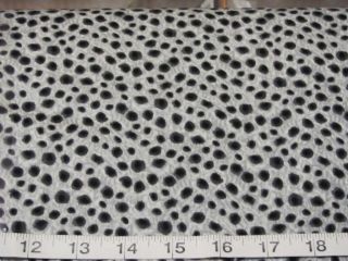 BTY GRAY LEOPARD SKIN DOTS CATNIP COLLECTION COTTON FABRIC BLANK