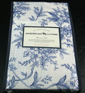 LIVING BOTANNICAL TOILE CHARLOTTE VALANCE 78 IN WIDE  BRAND NEW