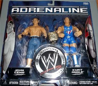 JOHN CENA & KURT ANGLE   WWE Jakks Adrenaline 17 Action Figure 2 Pack