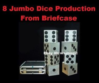 Dice Production From Briefcase Kids Party Show Stage Magic Trick NEW