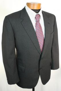 CHESTER BARRIE Wool 2 Btn Dark Charcoal Jacket, Sport Coat Sz 44.