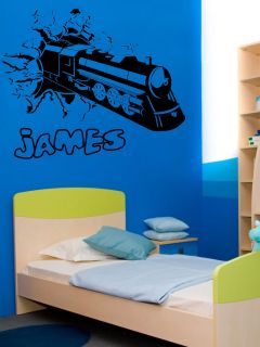 Childrens Blasting Train Giant Wall Art Mural Large Decal Sticker