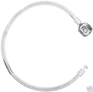Authentic Chamilia Silver Snap Clasp Bracelet 7.5 BA 3