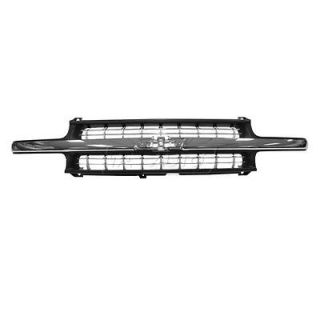 Chevy Silverado 1500 2500 3500 Chrome & Black Front Grille Grill NEW