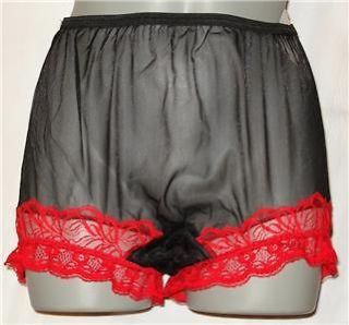 Vintage Style Silky Soft sheer Chiffon Panties.size 8
