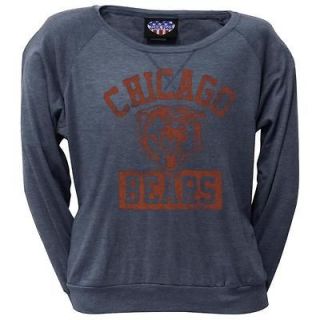 Chicago Bears   Vintage Logo Ladies Long Sleeve