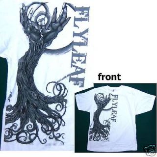 FLYLEAF HANDS OF GOD TREE IMAGE WHITE T SHIRT XL NEW