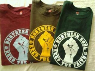 Mens Northern Soul Shirt Green Burgundy or Brown S 4X (skinhead ska