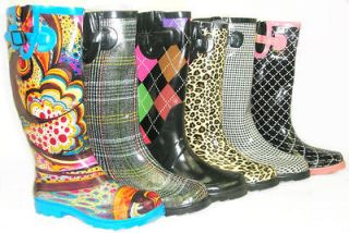 LOVE IT! Flat GALOSHES WELLIES RUBBER RAIN Boot Riding *MANY COLORS