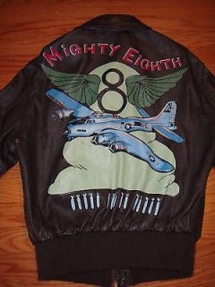 VINTAGE 90S AVIREX A 2 AIR FORCES JACKET W/PAINTING 38