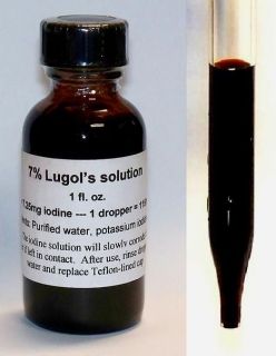Lugols solution, 1 fluid ounce, 7% iodine