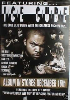 ICE CUBE FEATURING Dr. DRE, CHUCK D, SCARFACE POSTER