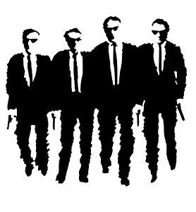 Reservoir Dogs T SHIRT pulp cult film fiction kill bill movie poster