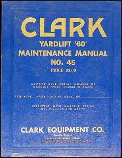 clark forklift manual in Manuals