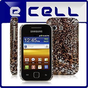 SMALL LEOPARD PRINT BROWN PROTECTIVE SNAP BACK CASE FOR SAMSUNG GALAXY