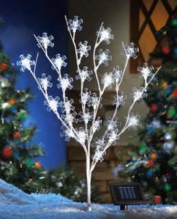 40 Solar Snowflake Tree Outdoor Christmas Decoration