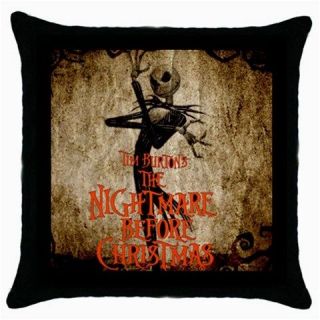 Before Christmas Throw Pillow Case Black for Bed Room Gifts HOT NEW