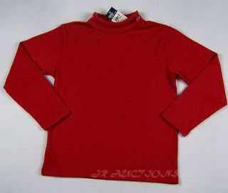 POLO RALPH LAUREN Boys size 7 Red LS Turtleneck Shirt NWT Fall Winter
