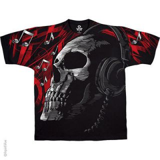 Clearance Deadphones Skull DJ Dubstep 100% Cotton Tee Shirt T