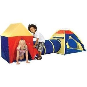 Childrens Indoor/Outdoor PlayTent, includes House, Tent and Tunnel