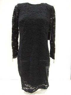 Juicy Couture Cire Black Lace Dress Size LARGE $298 New