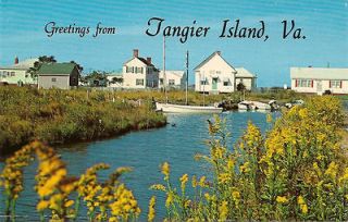 Canal Road Tangier Island VA Virginia Circa 1950s 1960s Accomack